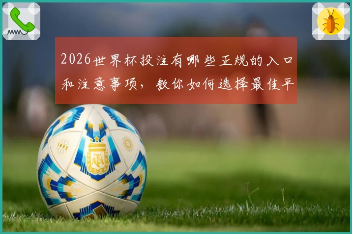 2026世界杯投注有哪些正规的入口和注意事项，教你如何选择最佳平台